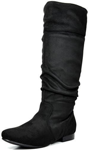 DREAM PAIRS Women's Knee High Boots and Pull On Fall Weather Boots, Ladies' Fashion and Comfortable Walking Boots, Zippers Boots, and Flats