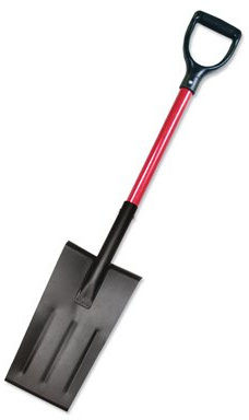 EDGING PLANTING SPADE FIBERGLASS D HANDLE