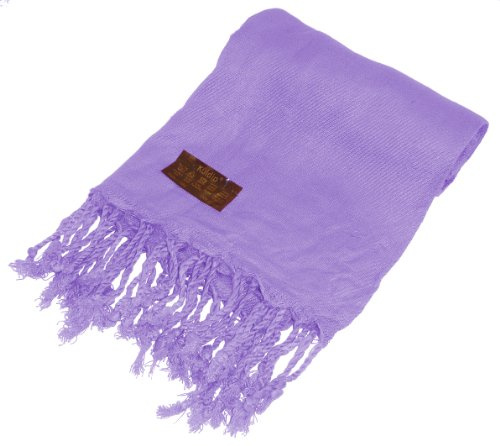 Kuldip Women's 'Seconds' Pashmina Scarf - Great Value Shawl & Wrap with Minor Flaws in Deep Lilac