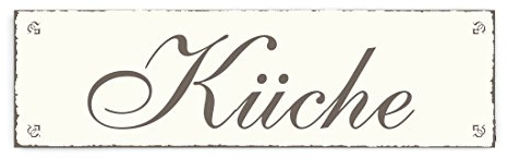 SCHILD Dekoschild KÜCHE Shabby Vintage Türschild - ca. 20 x 6 cm