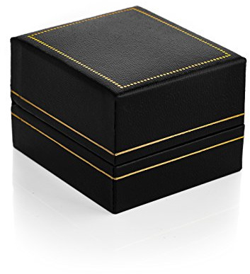 Autiga Hochwertige Ring-Schachtel Ringbox für Hochzeit/Valentinstag/Verlobungsring