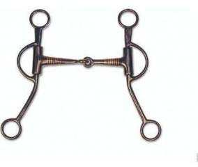 PFIFF - Bocado para caballo, tipo oeste (Acero, 12,5 cm, 1,6 cm de grosor), color negro