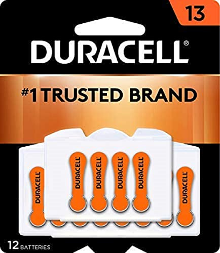 Duracell Easytab Hearing Aid, Size 13 Battery, 12 Count