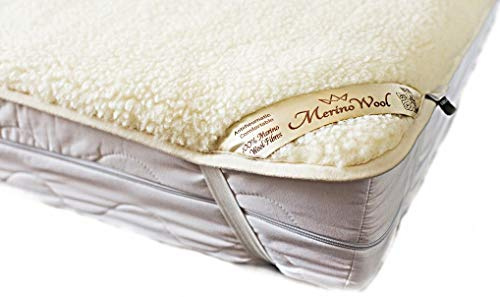 Biancheria da letto in lana merino naturale e calda, 100% lana merino, sotto coperta per lettino e lettino, Per neonati, bambini, naturalmente assorbe l'umidità. 70/140 cm