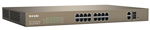 Switch PoE Desktop Web Smart 16 Porte 10/100+2GE+2SFP Combo, TEF1218P