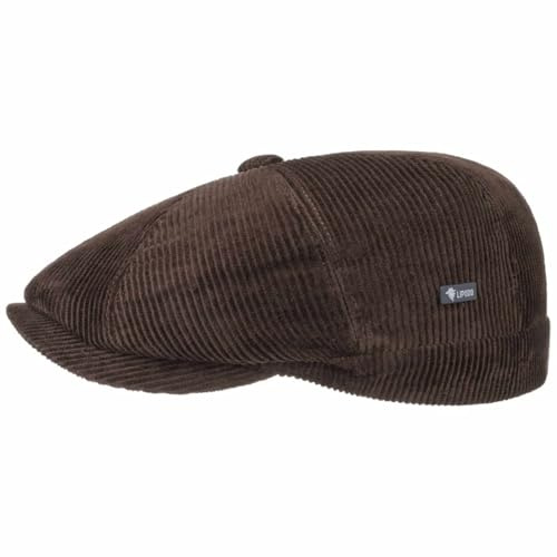 Lipodo 8 Panel Cordial Flatcap Schirmmütze Cordoptik Made in Italy Herren Herbst Winter