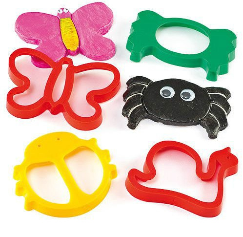 Giant Plastic Bug Insect Dough Cookie Cutters Pack of 4