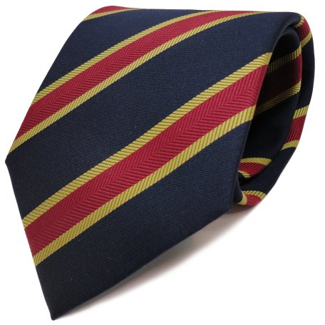 TigerTie Designer Krawatte in gestreift gemustert - Binderbreite 8 cm