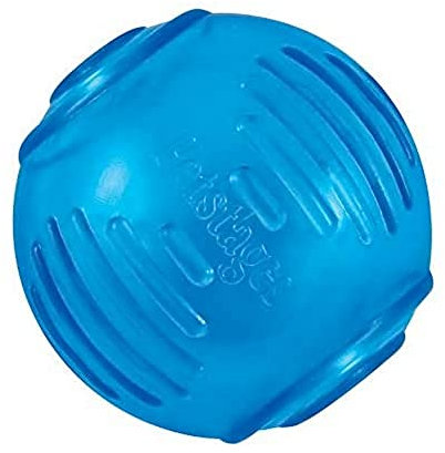 Petstages Orka Tennis Ball - Kauspielzeug für Hunde - Snackball - Royalblau