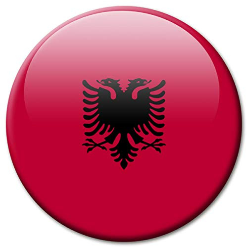 Kühlschrankmagnet Albanien Flaggen Magnet Länder Reise Souvenir Flagge für Kühlschrank stark groß 50 mm
