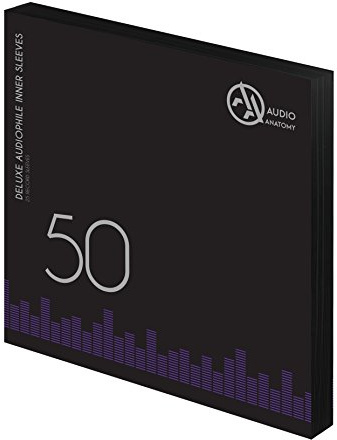 Audio Anatomy Vinyl-Innenhüllen 12 - Schwarz, 50 Stück