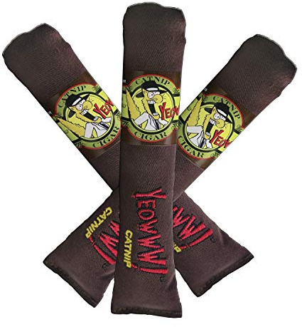 Yeowww! Catnip Cigar 3 Pack | Pure Leaf & Flowertop Blend | Cat and Kitten Toy