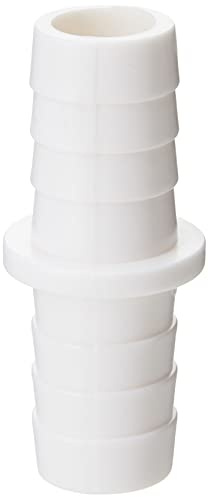 Merriway BH04073 Plastic Washing Machine Dish Washer Outlet Hose Connector, 17 x 17 mm - White