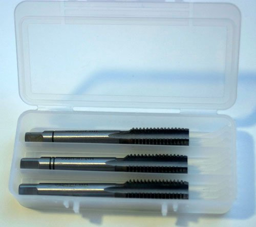 Hand-Gewindebohrer Set Satz (3Stk) M8x1,25 HSS DIN352 Links Linksgewinde NEU & Original