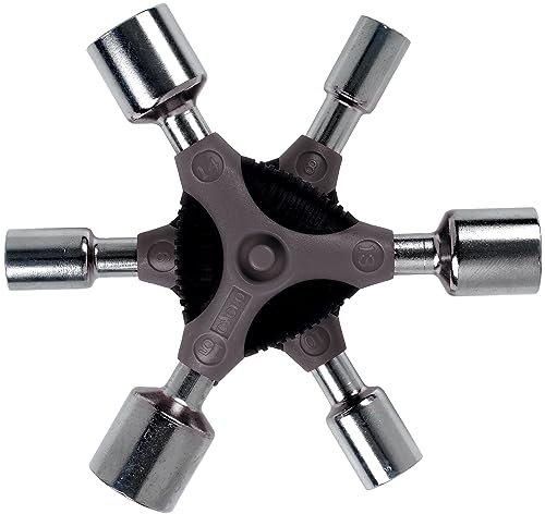 CYCLO WELDTITE Pro-Series 'Y' Bike Socket Wrench Set - Sizes 8, 9, 10, 13, 14, 15 mm - Chrome Plated with Hardened Sockets