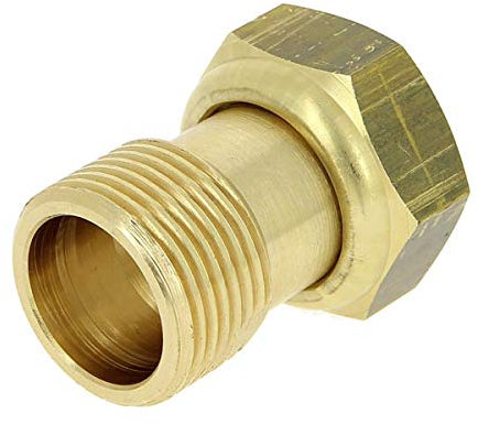 - Raccord laiton à visser - Raccord 2 pièces compteur Mâle 1 (26/34) - écrou libre 1 (26/34)