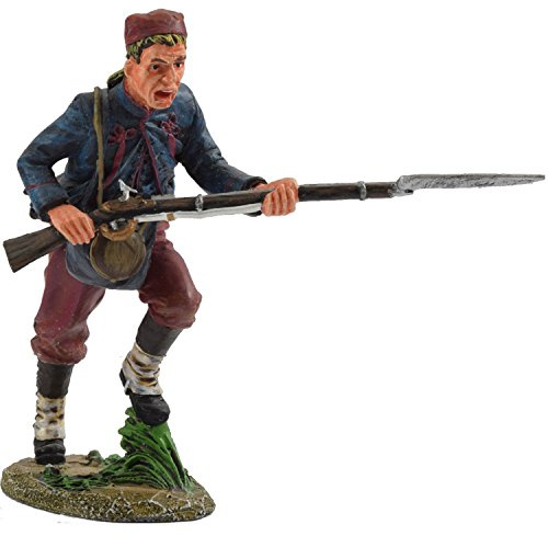 Vollplastische Zinnfigur, Amerikanischer Bürgerkrieg, New York Zouaven, vorgehend ACU001