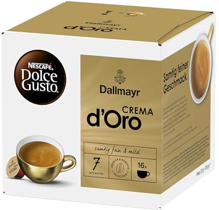NESCAFÉ DOLCE GUSTO DALLMAYR Crema d'Oro Kaffeekapseln 1er Pack (1 x 16 Portionen)
