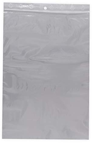 100 sachets à fermeture zip format 200 x 300 mm 20 x 30 cm pochette zip qualité alimentaire aux normes CEE 50 microns sachet congélation emballage sac solide recyclable avec trou de suspension