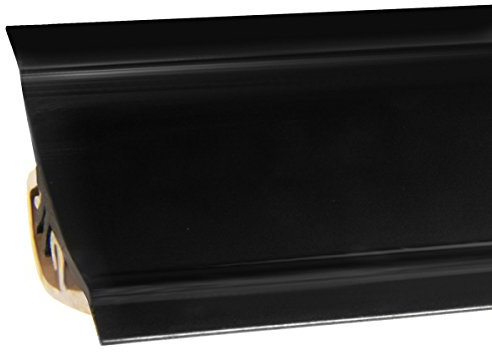 HOLZBRINK Profil d’étanchéité pour plan de travail, joint cuisine, profil décoratif, plinthe cuisine, Matériel PVC, couleur : Noir, 23x23 mm 150 cm