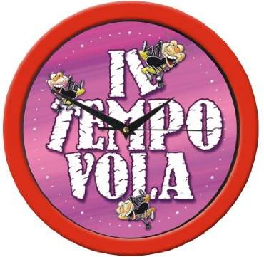 Reloj de pared del tiempo vuelo