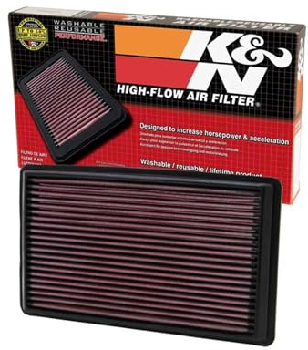 K&N 33-2232 Filtri Aria Sostitutivi Auto, Lavabile e Riutilizzabile | Compatibile con: BMW 3, 3 Coupe, SUBARU FORESTER, FORESTER, IMPREZA Coupe, IMPREZA Station Wagon, IMPREZA Station Wagon