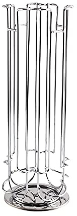 St@llion Chrome 24 Coffee Pod Stand Capsule Holder 360 Degree Revolving Rotating Capsule Coffee Pod Holder Tower Stand Rack for Dolce Gusto-Pack of 1