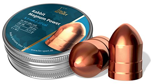 H&N Sport H&N Rabbit Magnum Power Rounded Cylindrical Airgun Pellets .22 Caliber / 25.77 Grains (200 Count)