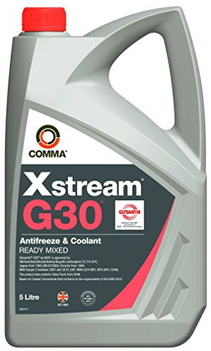 Comma XSM5L Xstream G30 Antifreeze and Coolant Ready Mixed, 5 Liter, Grey
