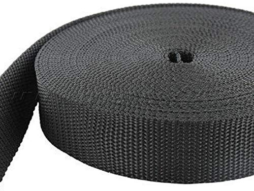 GGM 10m PP Gurtband - 20mm breit - 1,2mm stark - schwarz (UV)
