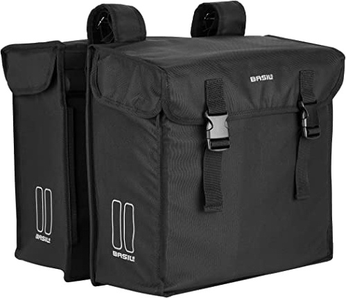 Basil Twin Bag Mara XXL Capacity: 40l (2X 20l), Abmessungen (BxWxD): 36 x 16 x 45cm Material: Water Repellent 600D Polyester