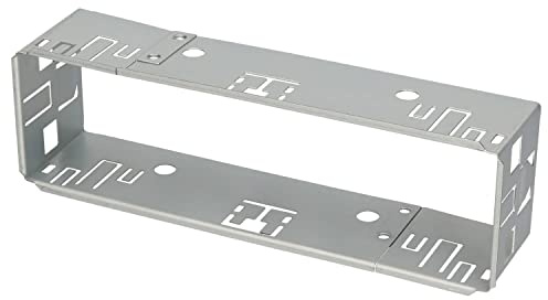 Audioproject A122- Einbaurahmen 1DIN Universal Autoradio Einbauschacht Metall Einschubrahmen - Autoradio Schacht für 1 DIN Zubehör Radio - Maße 182 x 53 mm. Einbautiefe ca. 50mm
