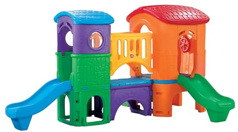 Step2 Clubhouse Climber Playtower with 2 slides | XXL play tower/playhouse made of plastic for children