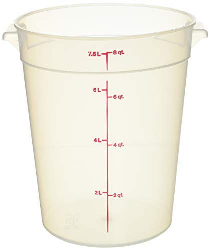 Cambro (RFS8PP190) 8 qt Round Polypropylene Food Storage Container - Camwear®