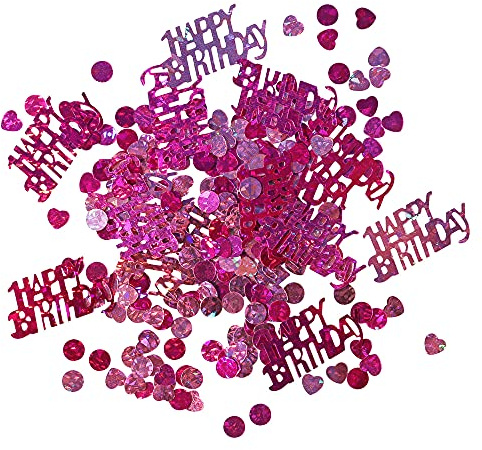 Konfetti: Streudeko, ?Happy Birthday?, pink, 15 g
