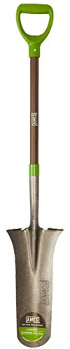 AMES 2531900 16-Inch Tempered Steel Drain Spade with Fiberglass Handle, 47