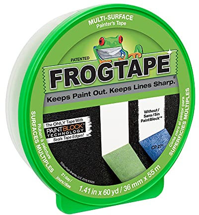FrogTape CF 120 Painter's Tape, Multi-Surface, 36mm x 55m, Green, 1 Roll (202944)