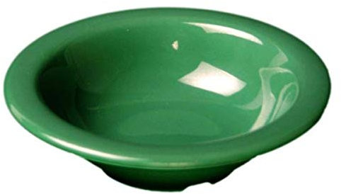 Yanco MS-5044GR Mile Stone - Ensaladera de piedra, capacidad de 4.5 onzas, 0.75 pulgadas de altura, 4.75 pulgadas de diámetro, melamina, color verde, paquete de 48