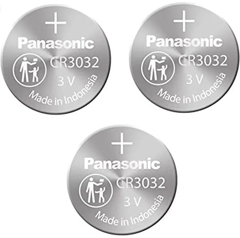 Panasonic Battery, Lithium Button Cell Cr3032- Cr 3032 (3 Pieces)