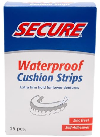 Secure Denture Adhesive Strips 15 ea by Secure