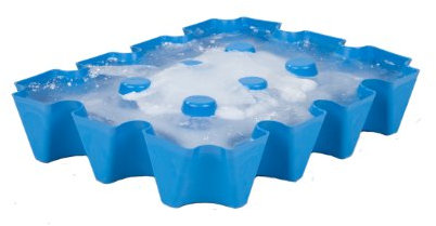 SL-EISBLOCK Flaschenkühler Bierkühler 0,5L, 34 x 25 x 6cm, Blau