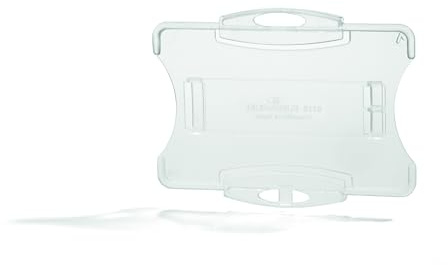 Durable Ausweishalter für 1 Betriebs-/Sicherheitsausweis im Format, 54 x 85 mm, Packung à 10 Stück, transparent, 891819