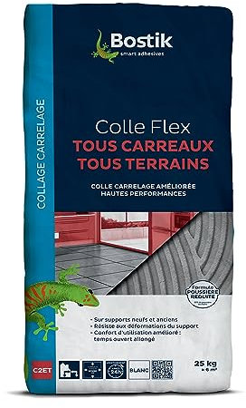 Bostik Colle Tous Carrelage S/Pous. Blc. 25 kg B
