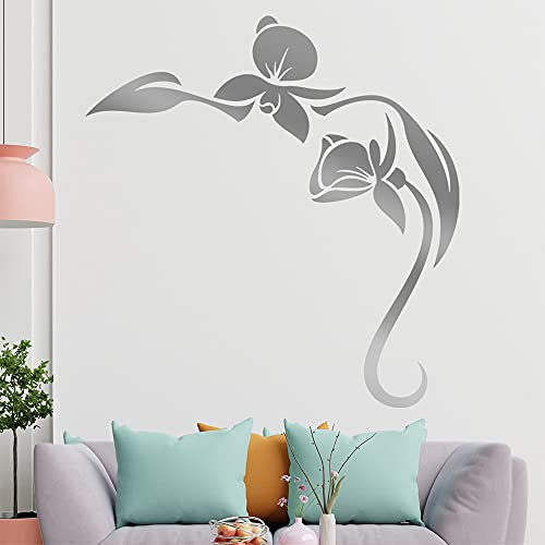 Orchidée Sticker mural en 6 tailles - Décoration murale - Pour cuisine, salon, chambre à coucher, salle de bain