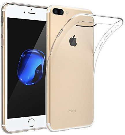 KP TECHNOLOGY iPhone 7 Plus/iPhone 8 Plus - Clear Case Ultra Thin Transparent Silicone Gel Cover for IPHONE 7 PLUS, IPHONE 8 PLUS (iPhone 7 Plus/iPhone 8 Plus, Clear)