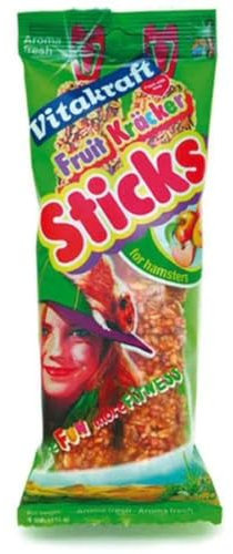 Vitakraft Hamster Treat Kracker Sticks (Flavour: Fruit)