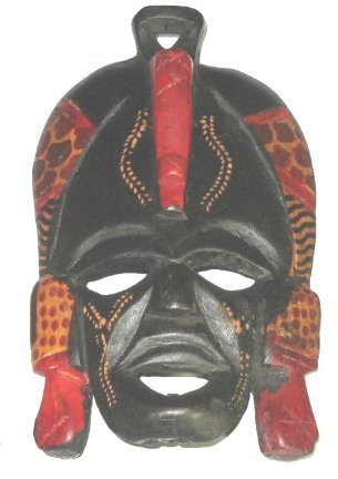 African Mask Traditional Kenya 5 / 12cm Wooden Mask Fair Trade