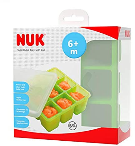 NUK ABK-FED02 Kunststoffbox zur Aufbewahrung von Lebensmitteln für 6 Monate und mehr, transparent, 200 g