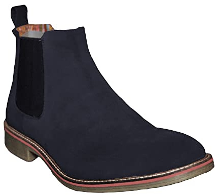 Roamers herr Casual Slip On stövlar, - marinblå - 46 EU