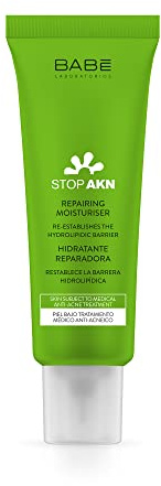 Laboratorios Babé - Stop AKN Crema Facial Hidratante Reparadora 50 ml| Previene la Formación de Acné | Manteca de Murumuru | Complementario a Tratamiento Antiacné | Crema Hidratante Facial Piel Grasa